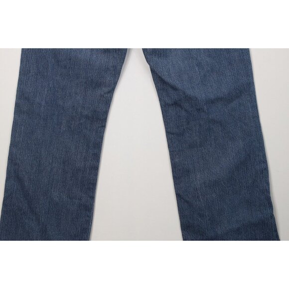 Vintage Y2K Lucky Brand Mens 32x32 Distressed Flared Wide Leg Denim Jeans Blue - Picture 15 of 16